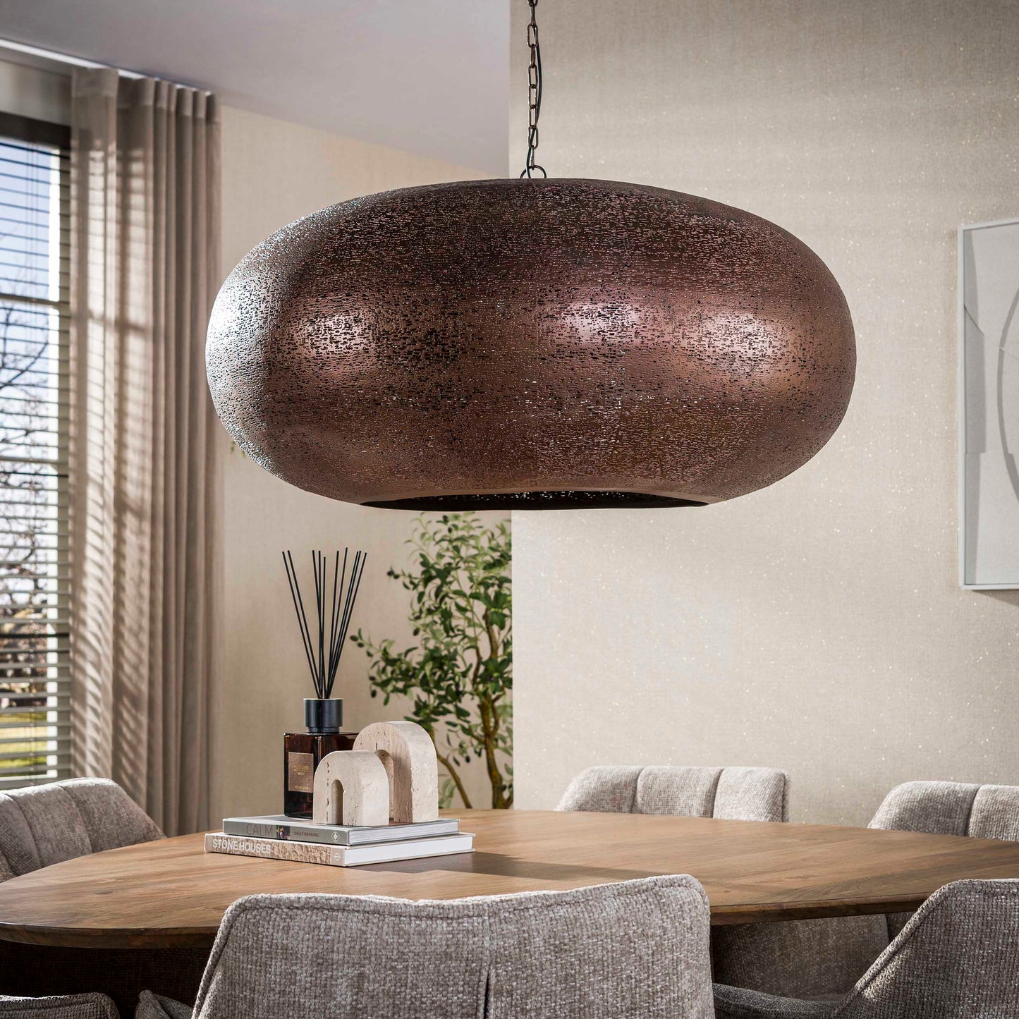 Pendelleuchte – 90×90×150 cm – Antikkupfer | Modell N0370