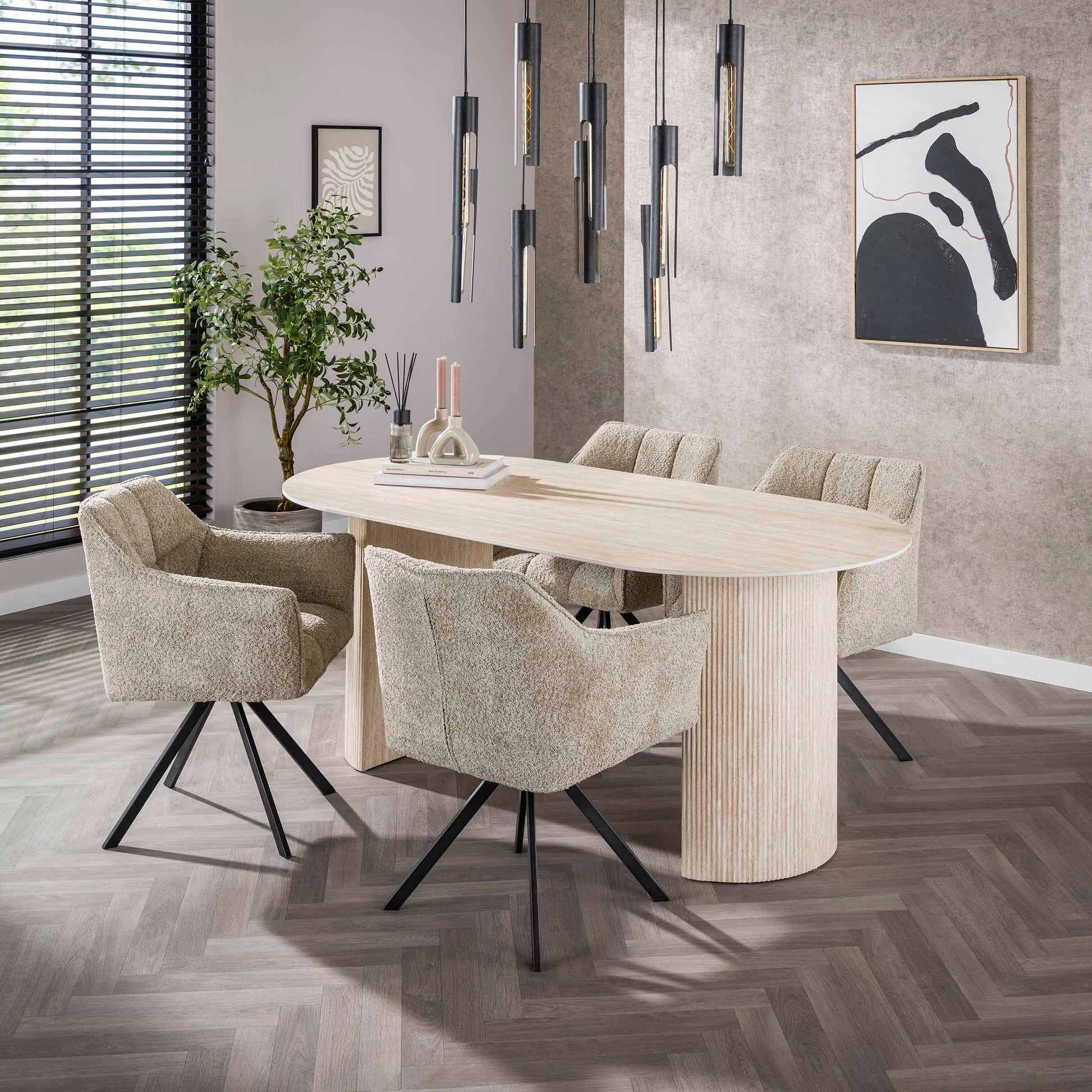 Pendelleuchte – 100×18×150 cm – Artic schwarz | Modell N0396