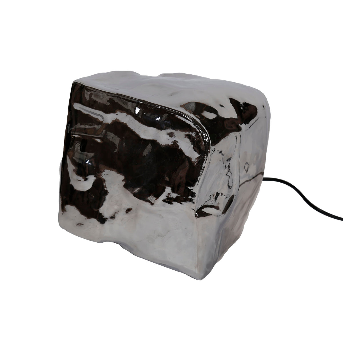 Tischleuchte – 28×28×28 cm – Chromglas | Modell N0397