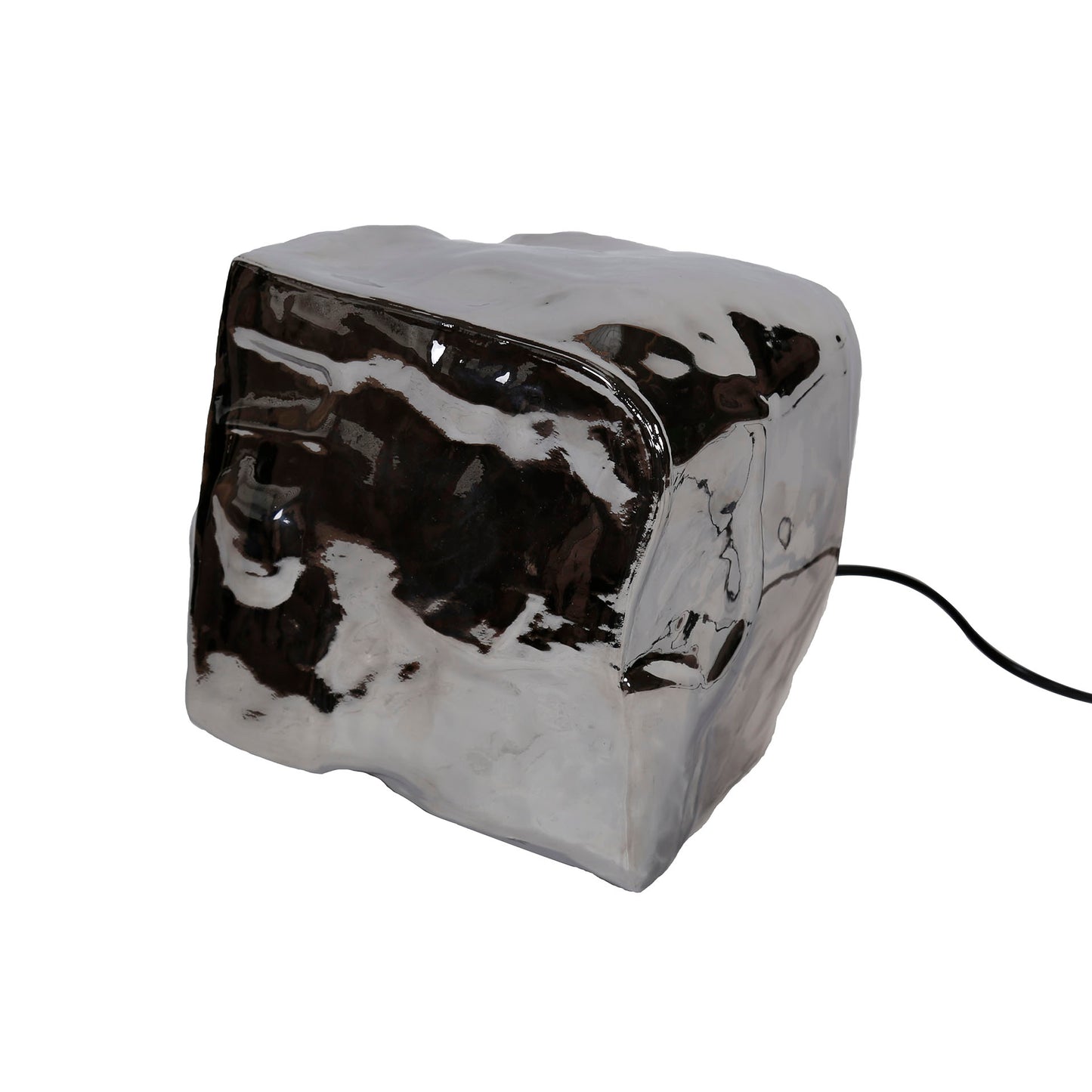 Tischleuchte – 28×28×28 cm – Chromglas | Modell N0397