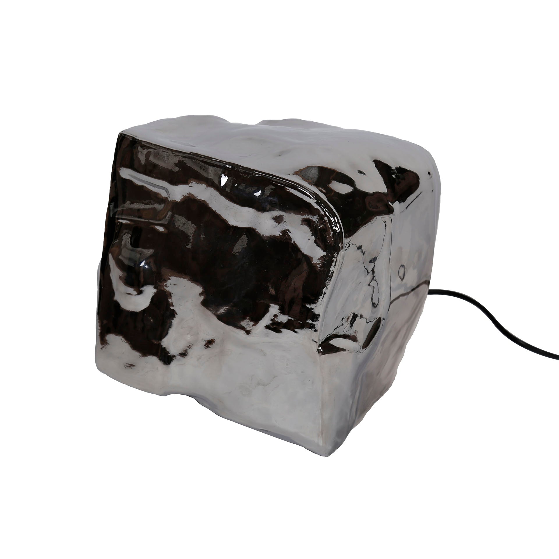 Tischleuchte – 28×28×28 cm – Chromglas | Modell N0397