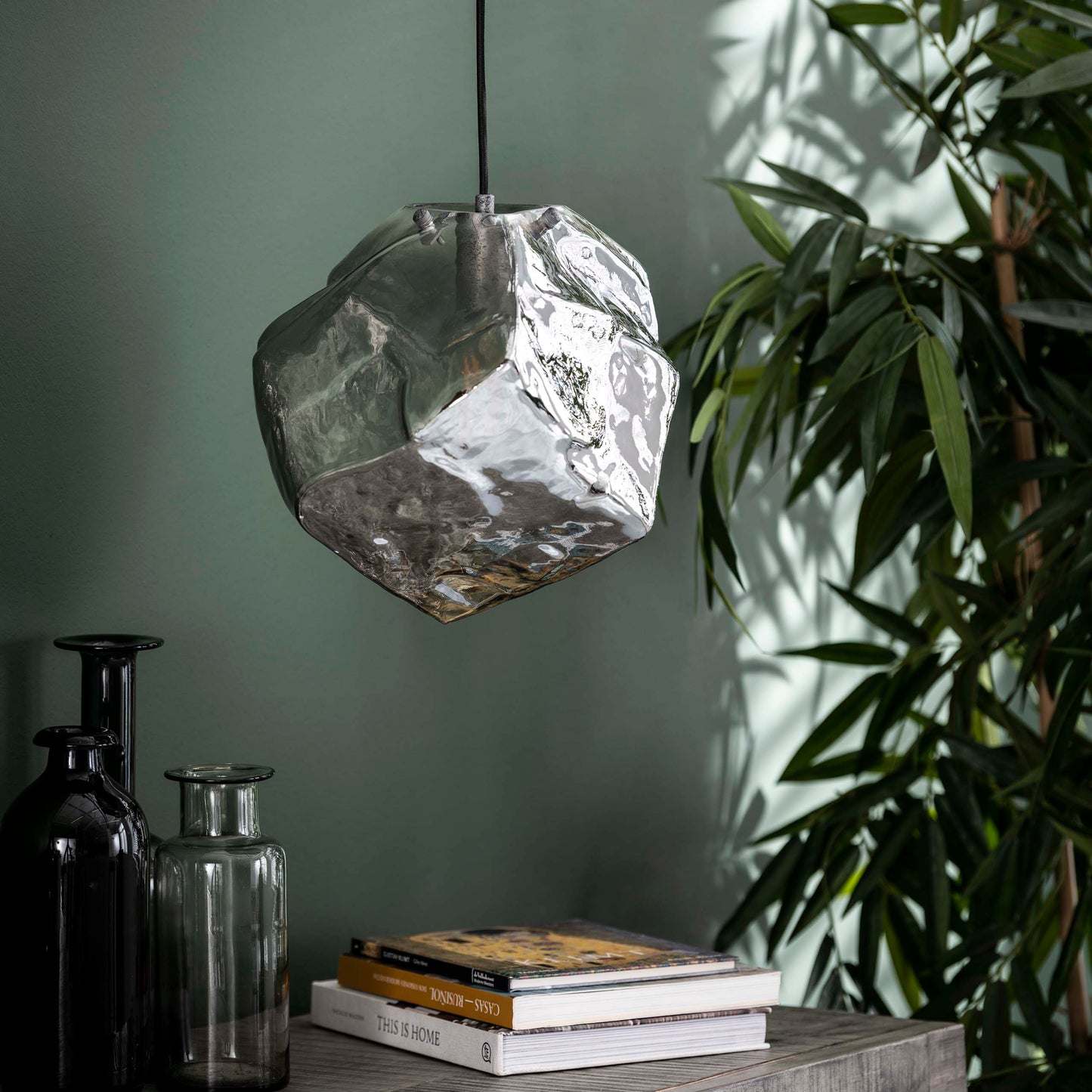Pendelleuchte – 28×28×150 cm – Chromglas | Modell N0399