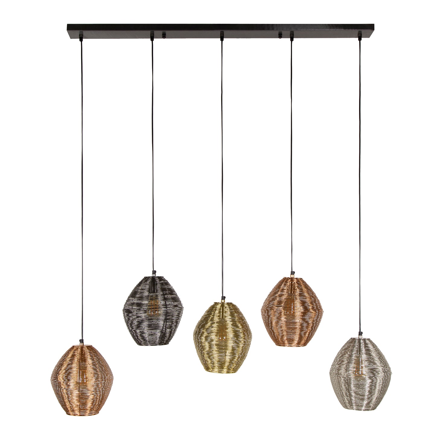 Pendelleuchte – 118×26×150 cm – Mattnickel-Mix | Modell N0401