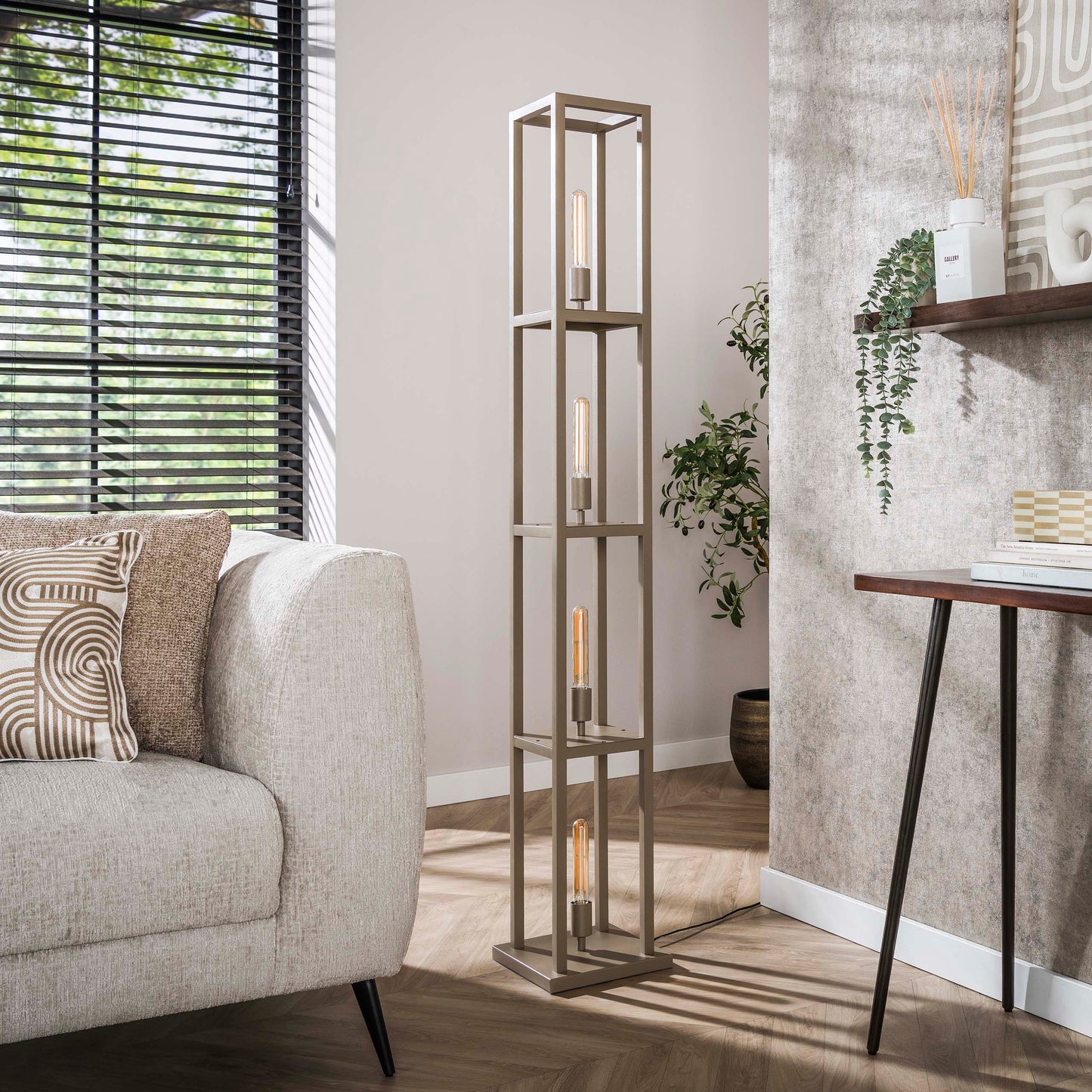 Stehleuchte – 25×25×163 cm – Beige | Modell N0403