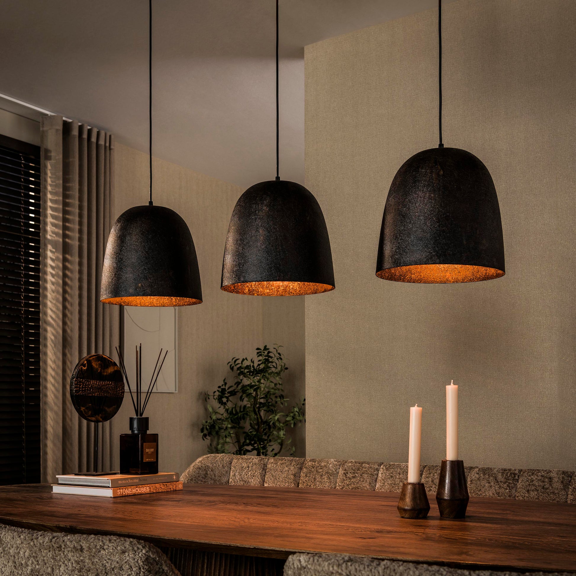 Pendelleuchte – 115×29×150 cm – Smoked brown | Modell N0408