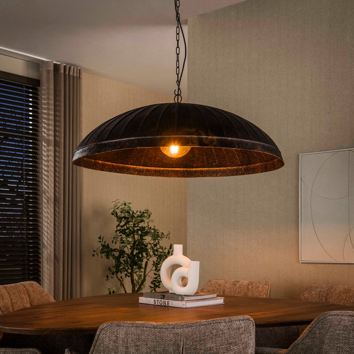 Pendelleuchte – 90×90×150 cm – Smoked brown | Modell N0409