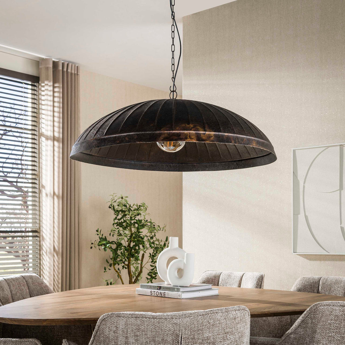 Pendelleuchte – 90×90×150 cm – Smoked brown | Modell N0409