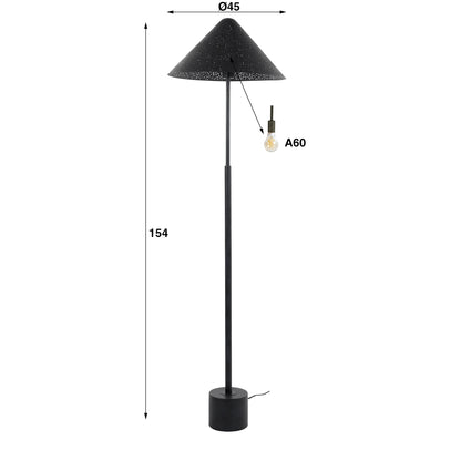 Stehleuchte – 45×45×154 cm – Charcoal | Modell N0413
