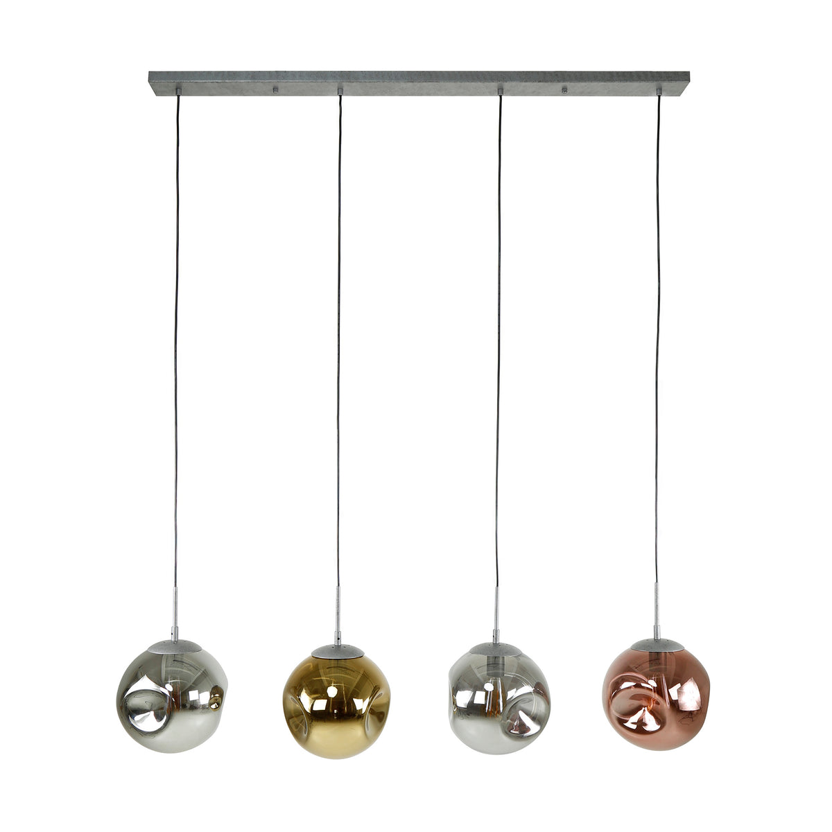 Pendelleuchte – 130×25×150 cm – Alt Silber | Modell N0422