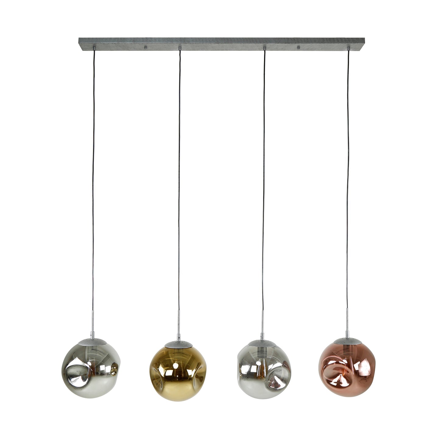 Pendelleuchte – 130×25×150 cm – Alt Silber | Modell N0422