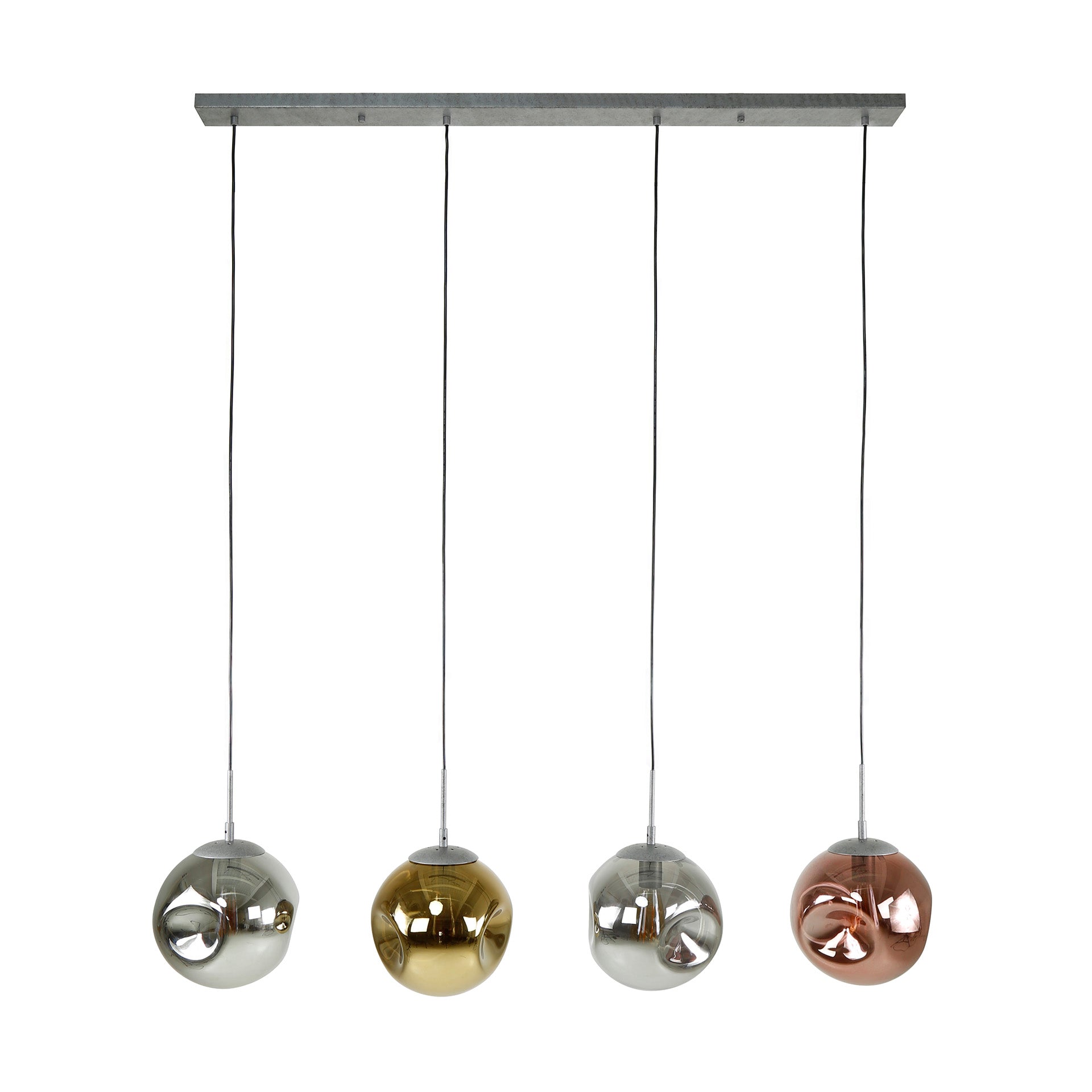 Pendelleuchte – 130×25×150 cm – Alt Silber | Modell N0422