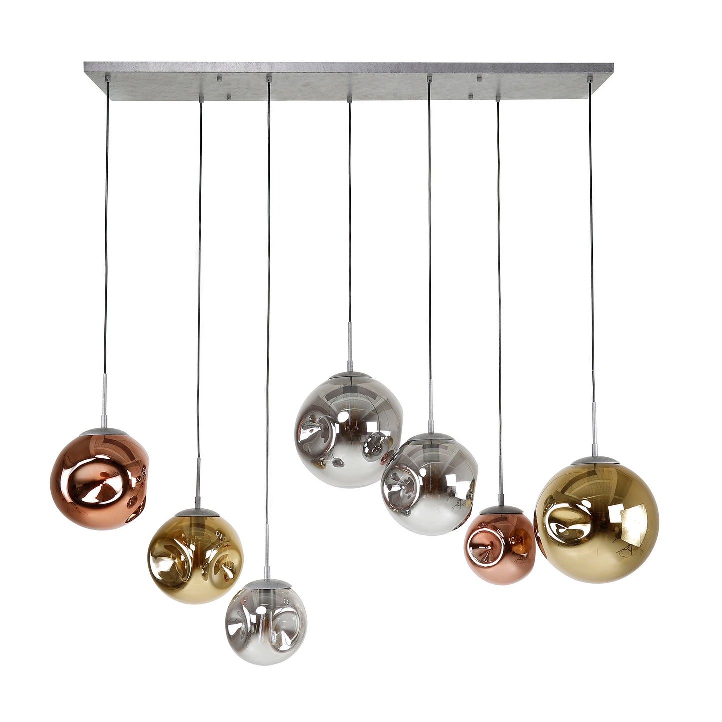 Pendelleuchte – 145×50×150 cm – Alt Silber | Modell N0423