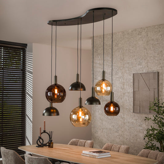 Pendelleuchte – 145×55×150 cm – Sienna braun | Modell N0430