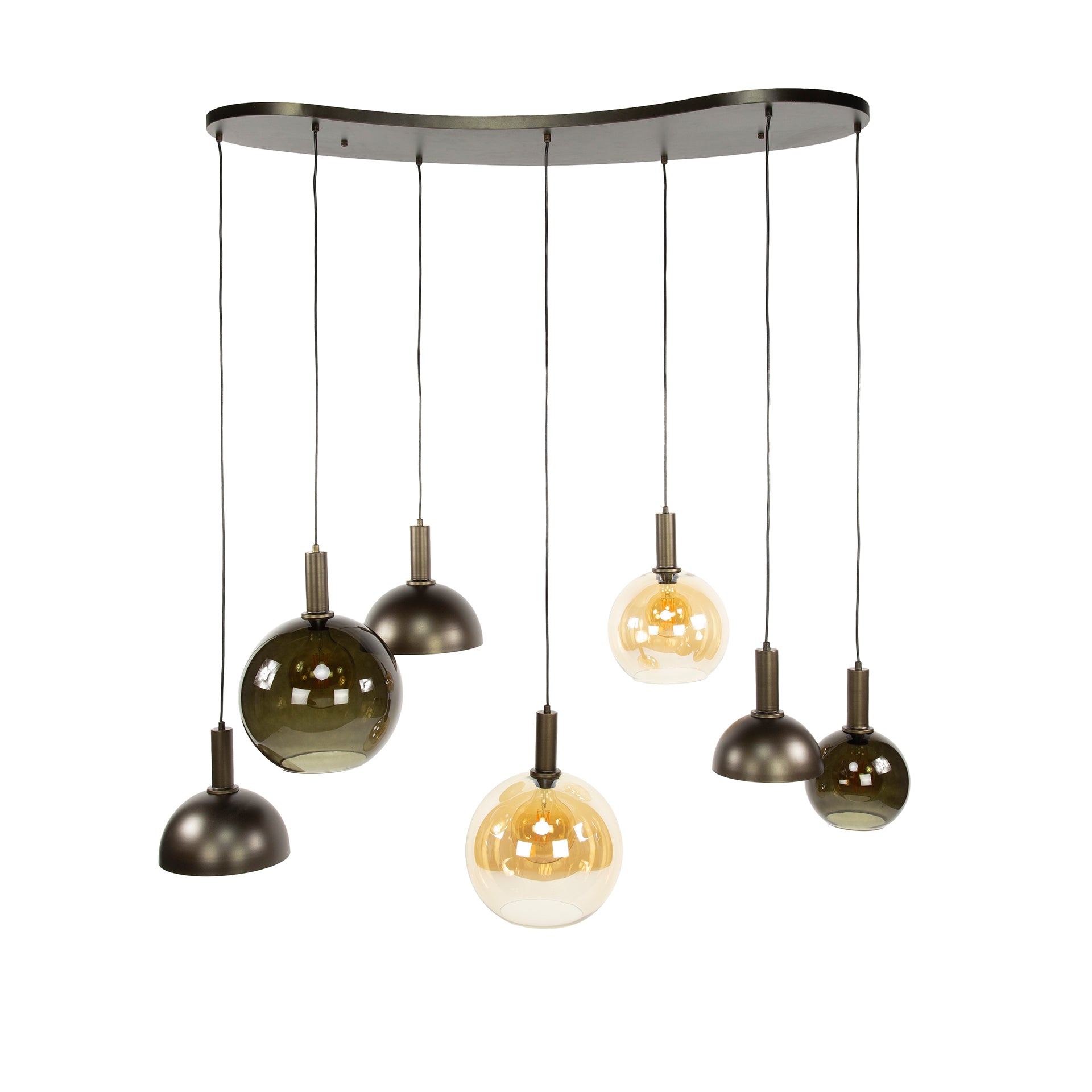 Pendelleuchte – 145×55×150 cm – Sienna braun | Modell N0430