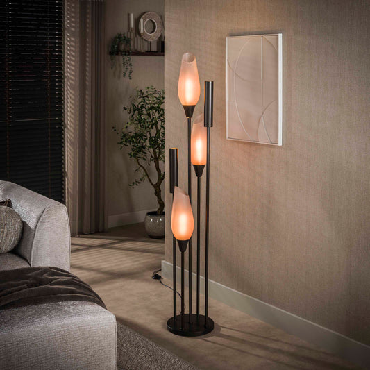 Stehleuchte – 35×35×178 cm – Sienna braun-frosted | Modell N0443