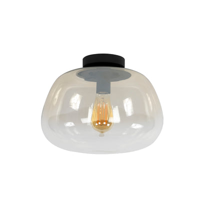 Deckenleuchte – 36×36×22 cm – Amberfarbenes Glas | Modell N0451