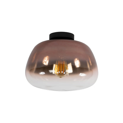 Deckenleuchte – 36×36×22 cm – Amberfarbenes Glas | Modell N0451
