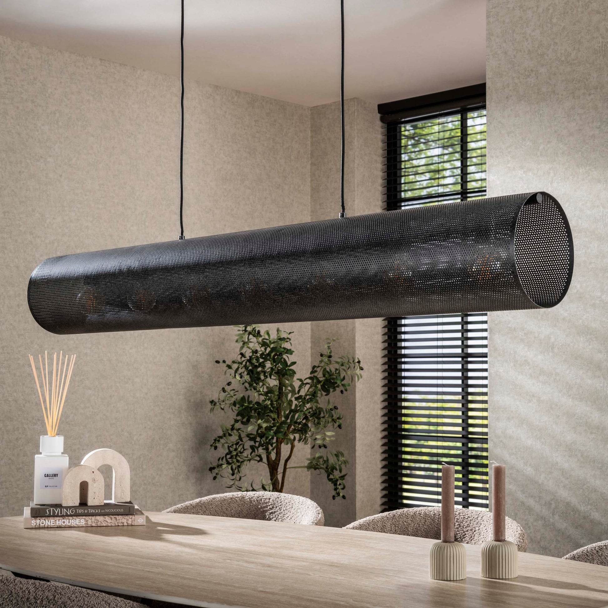 Pendelleuchte – 145×20×150 cm – Artic schwarz | Modell N0466