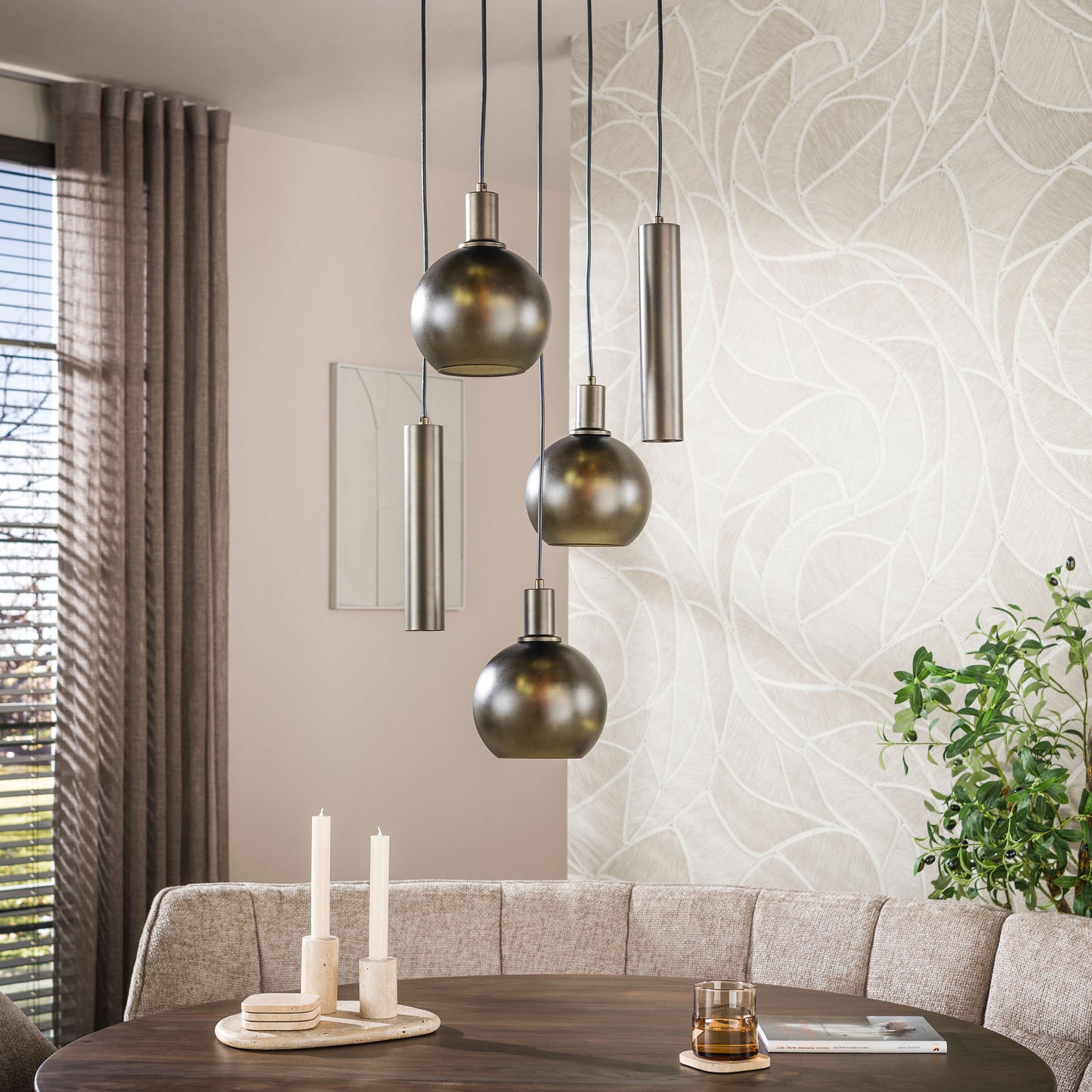 Pendelleuchte – 50×50×150 cm – Artic schwarz | Modell N0479
