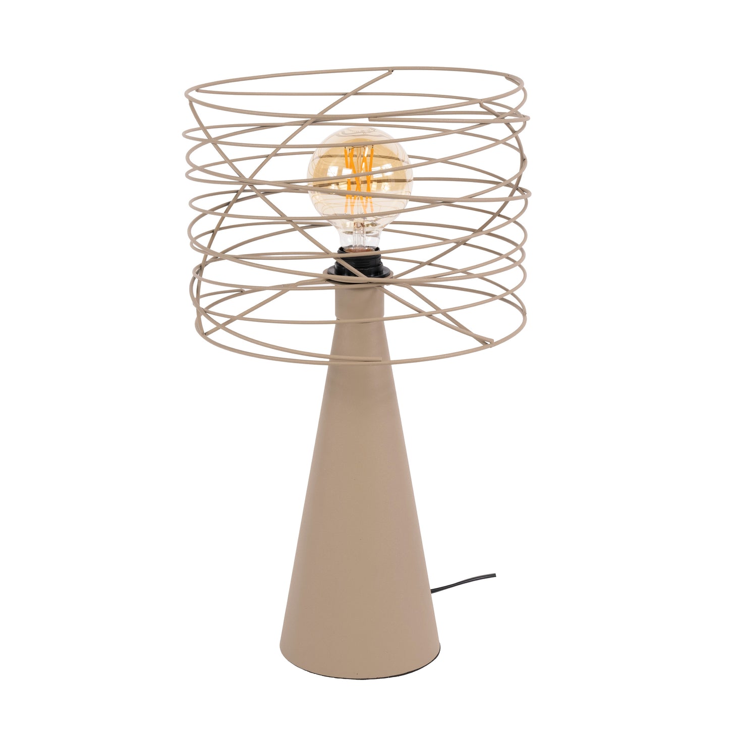 Tischleuchte – 30×30×52 cm – Beige | Modell N0486