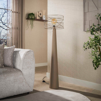 Stehleuchte – 40×40×145 cm – Beige | Modell N0487