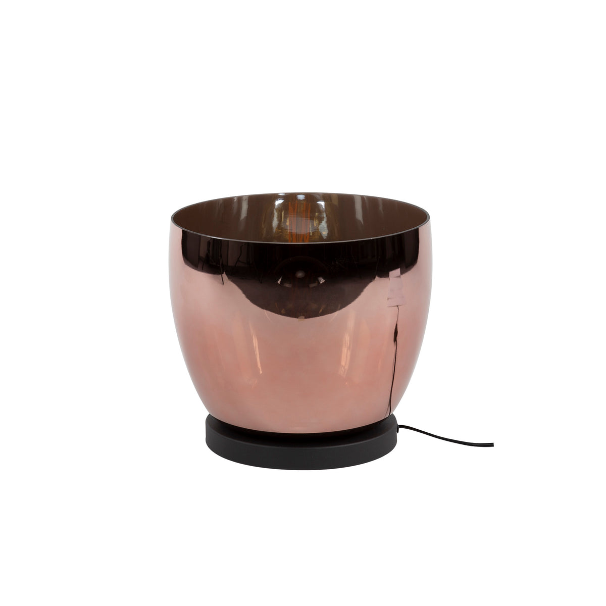 Stehleuchte – 29×29×27 cm – Amberfarbenes Glas | Modell N0490