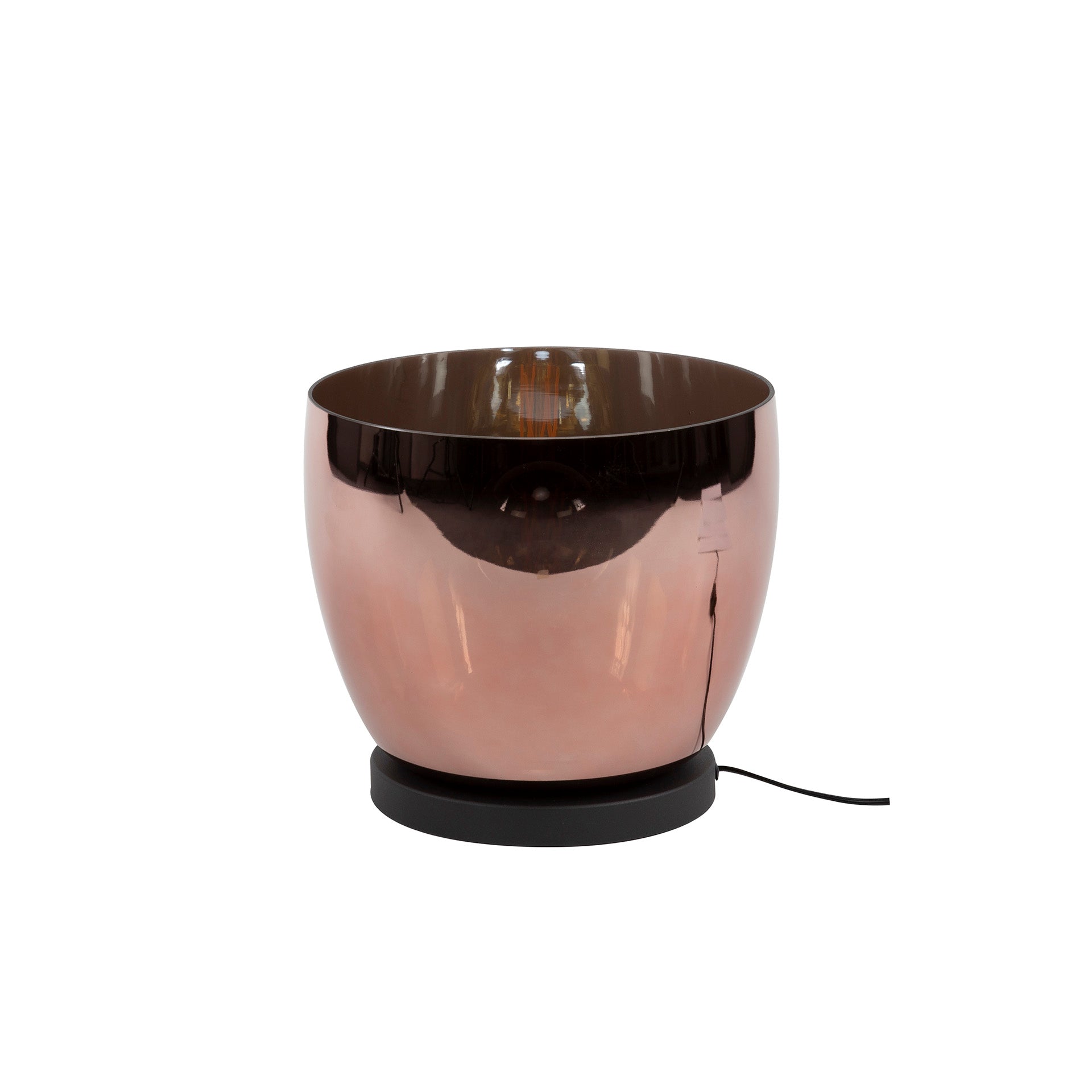 Stehleuchte – 29×29×27 cm – Amberfarbenes Glas | Modell N0490