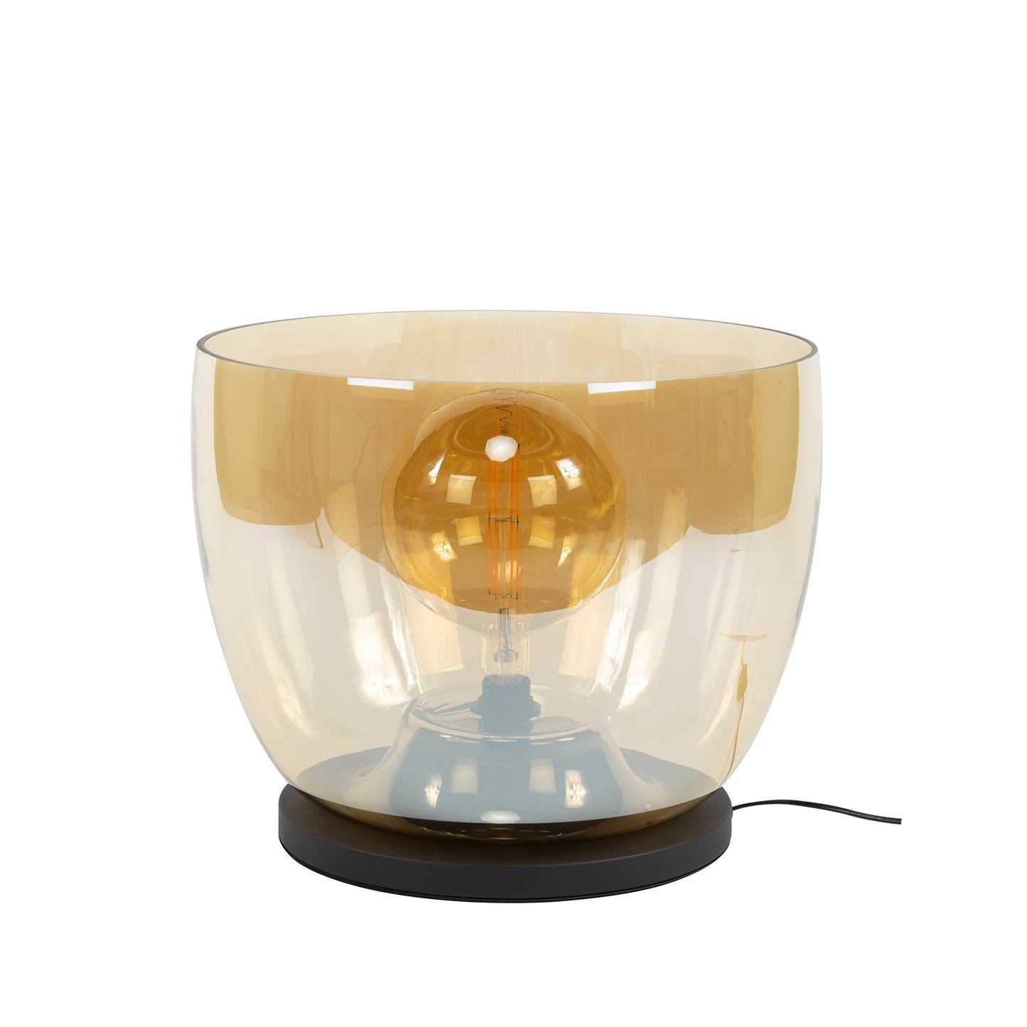 Stehleuchte – 48×48×41 cm – Amberfarbenes Glas | Modell N0492