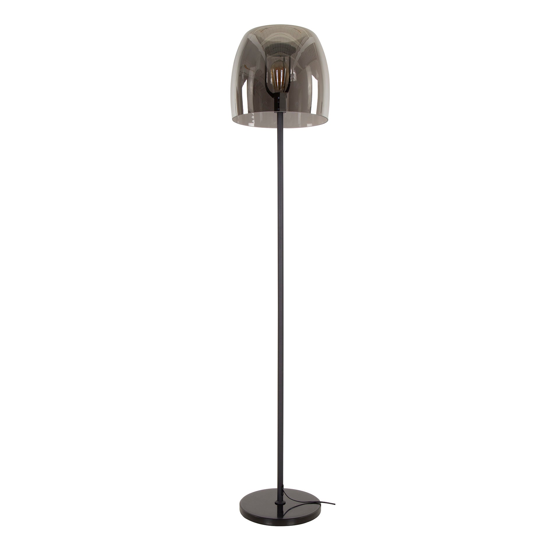Stehleuchte – 35×35×170 cm – Smoke grey Glas | Modell N0493