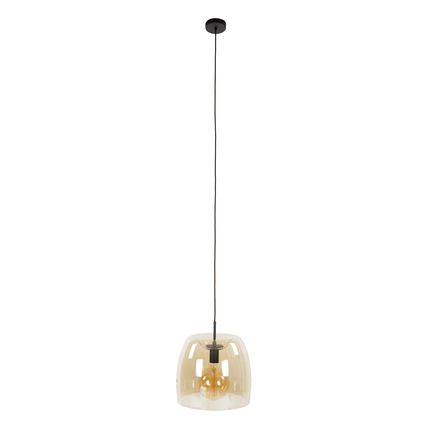 Pendelleuchte – 35×35×150 cm – Amberfarbenes Glas | Modell N0494