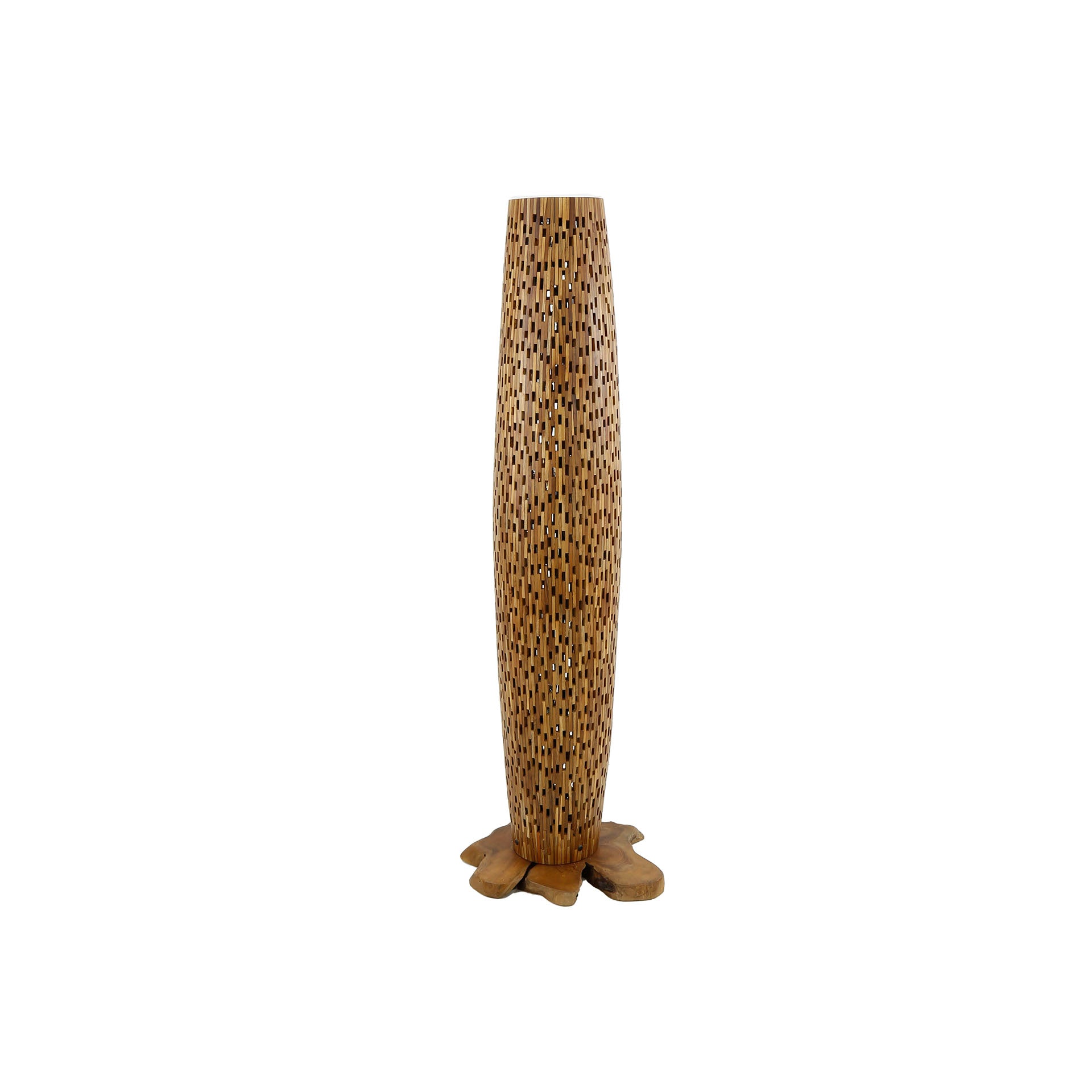 Stehleuchte – 40×40×145 cm – Massiv Teak | Modell N0498
