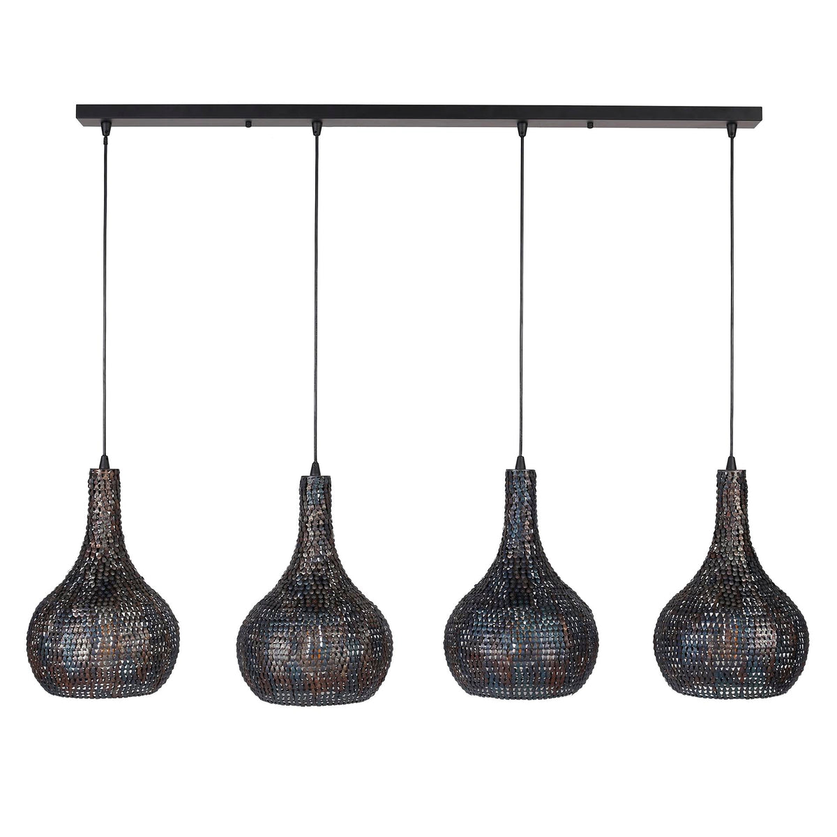 Pendelleuchte – 140×25×150 cm – Schwarzbraun | Modell N0506