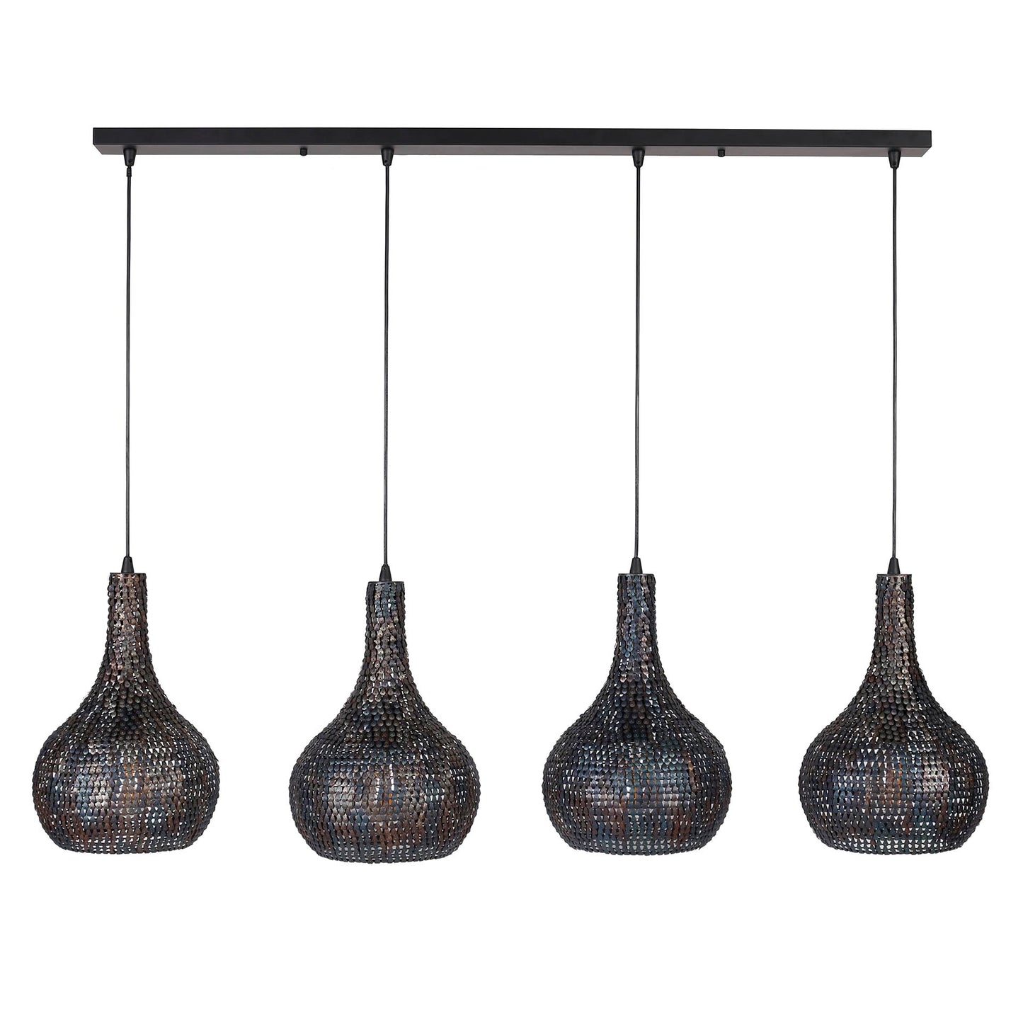 Pendelleuchte – 140×25×150 cm – Schwarzbraun | Modell N0506