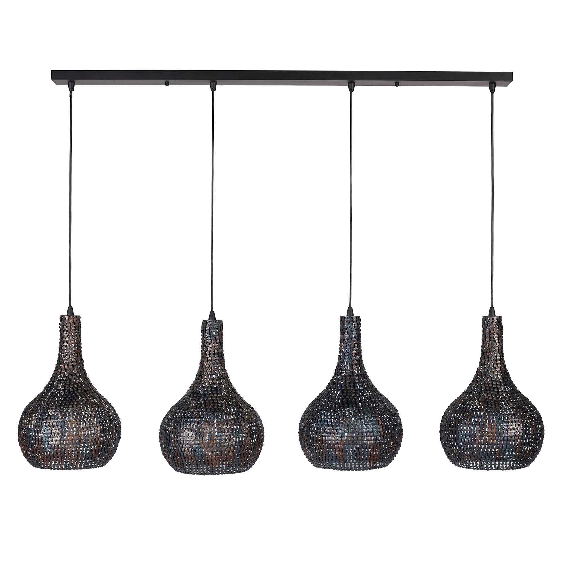 Pendelleuchte – 140×25×150 cm – Schwarzbraun | Modell N0506