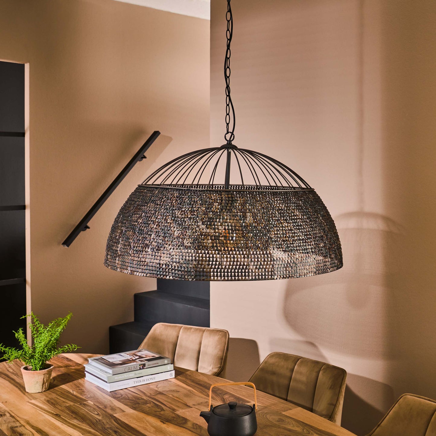 Pendelleuchte – 80×80×150 cm – Schwarzbraun | Modell N0507