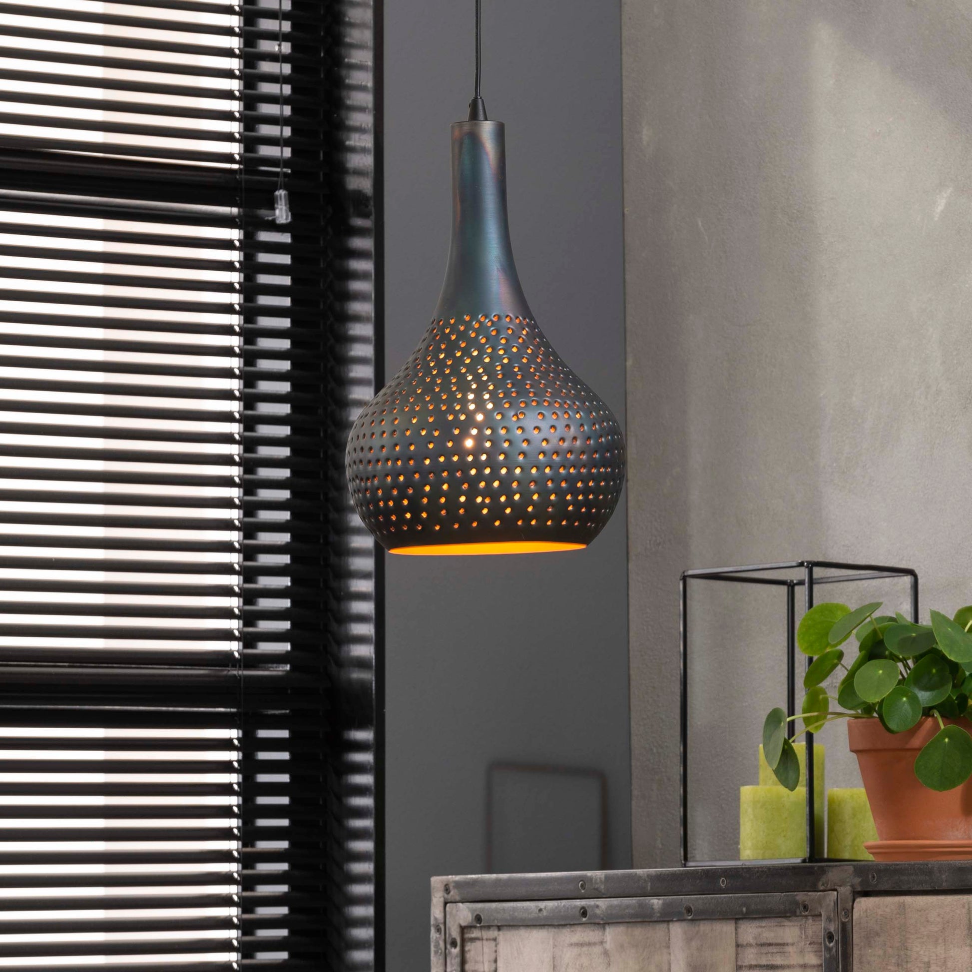 Pendelleuchte – 25×25×150 cm – Schwarzbraun | Modell N0512