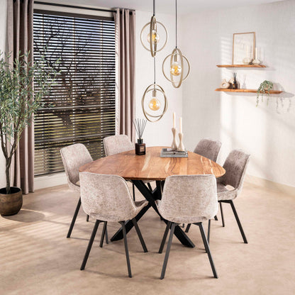 Pendelleuchte – 40×40×150 cm – Beige | Modell N0522
