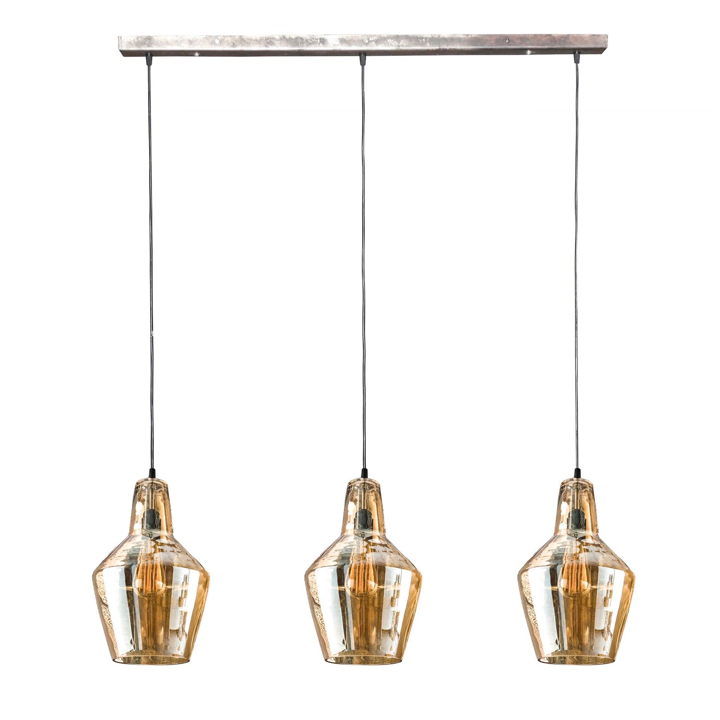 Pendelleuchte – 112×25×150 cm – Alt Silber | Modell N0524