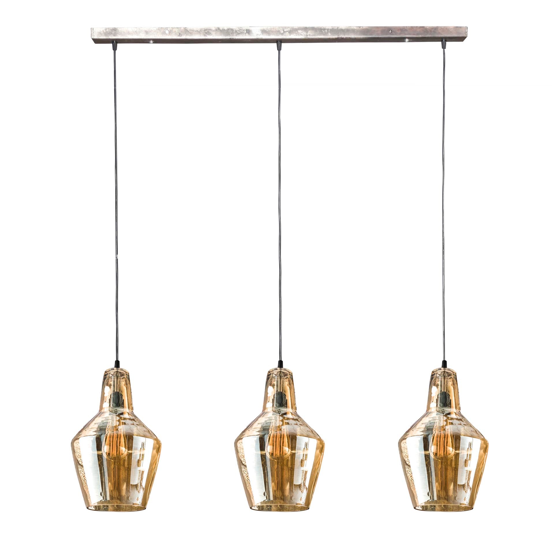 Pendelleuchte – 112×25×150 cm – Alt Silber | Modell N0524