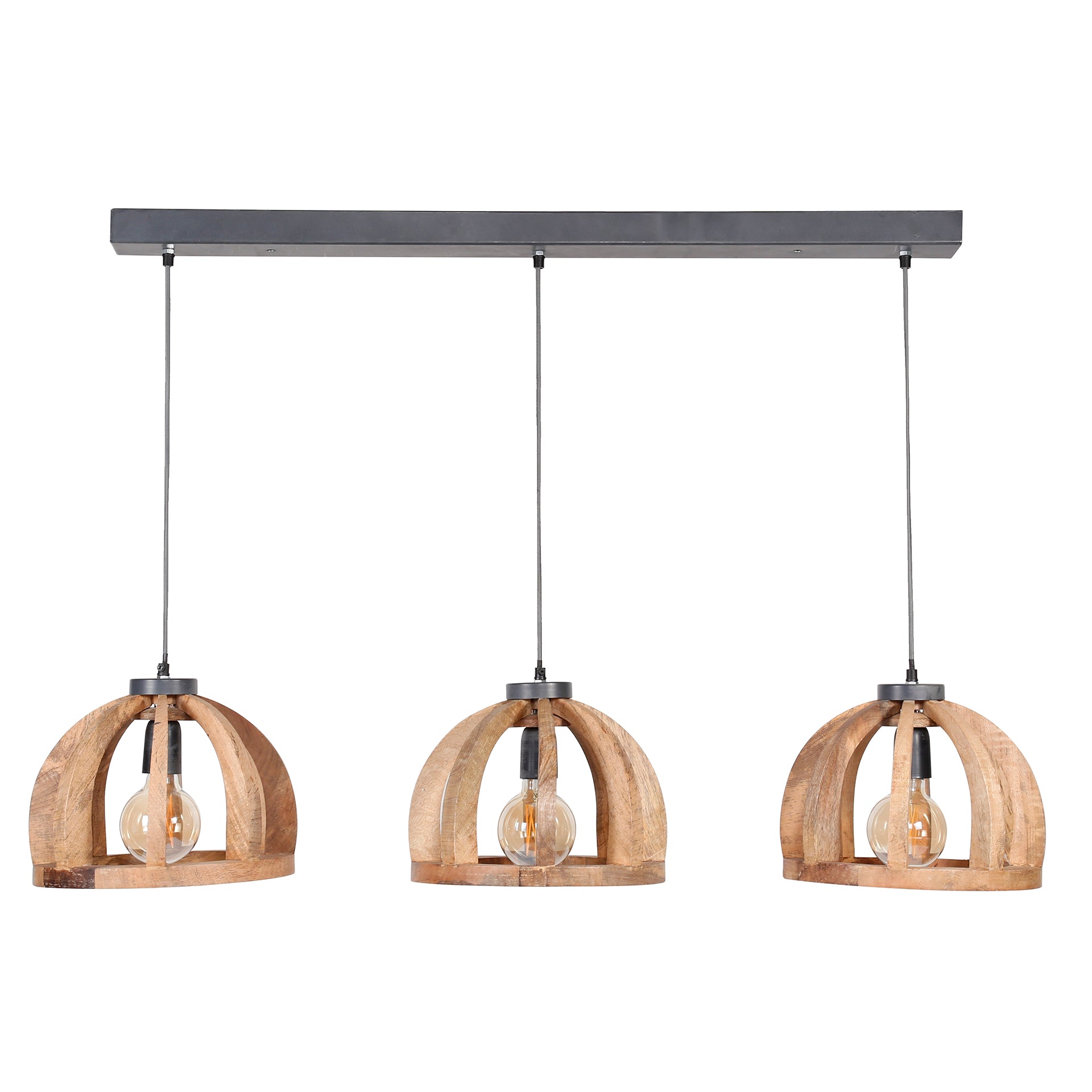 Pendelleuchte – 120×30×150 cm – Massiv Mango | Modell N0526