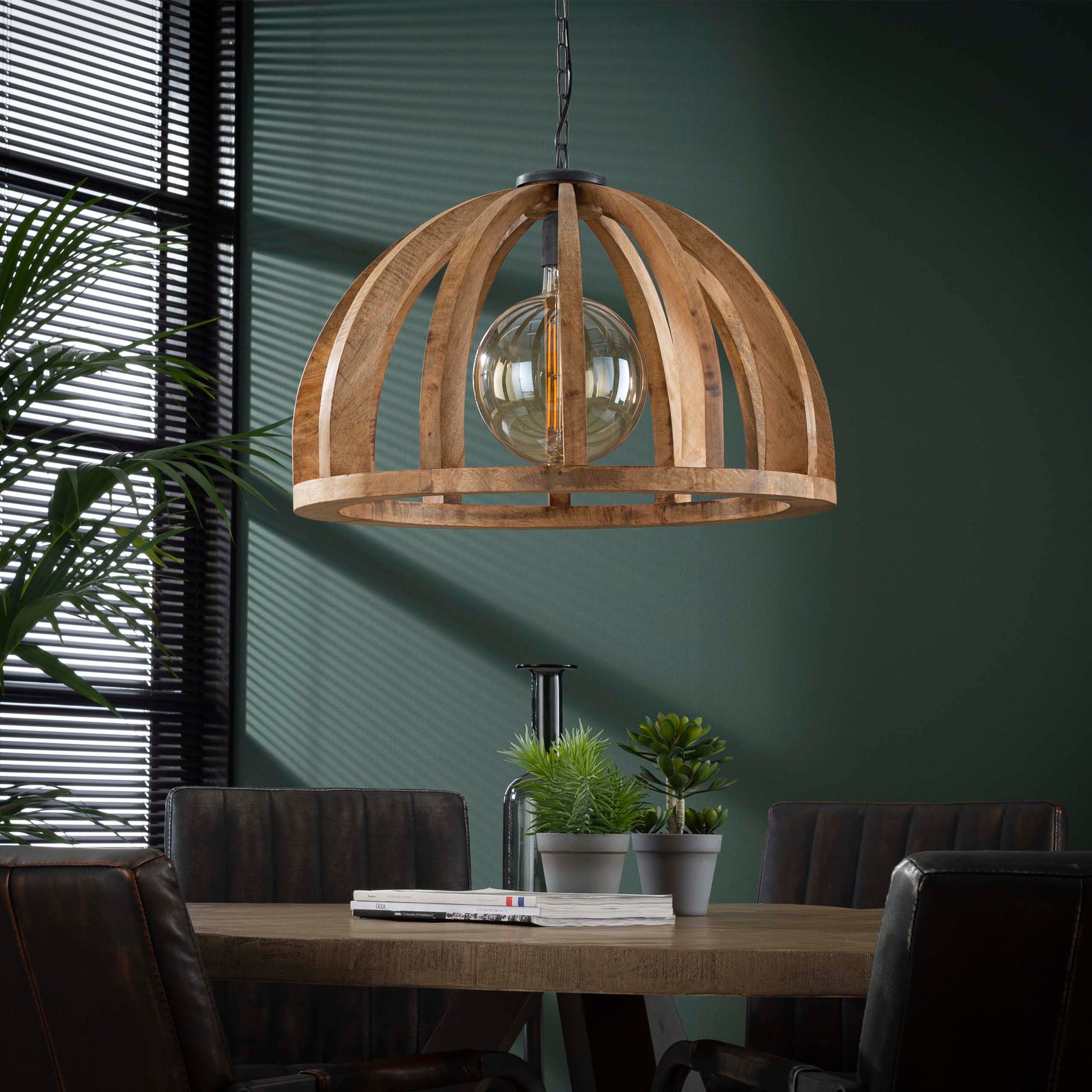 Pendelleuchte – 60×60×150 cm – Massiv Mango | Modell N0527