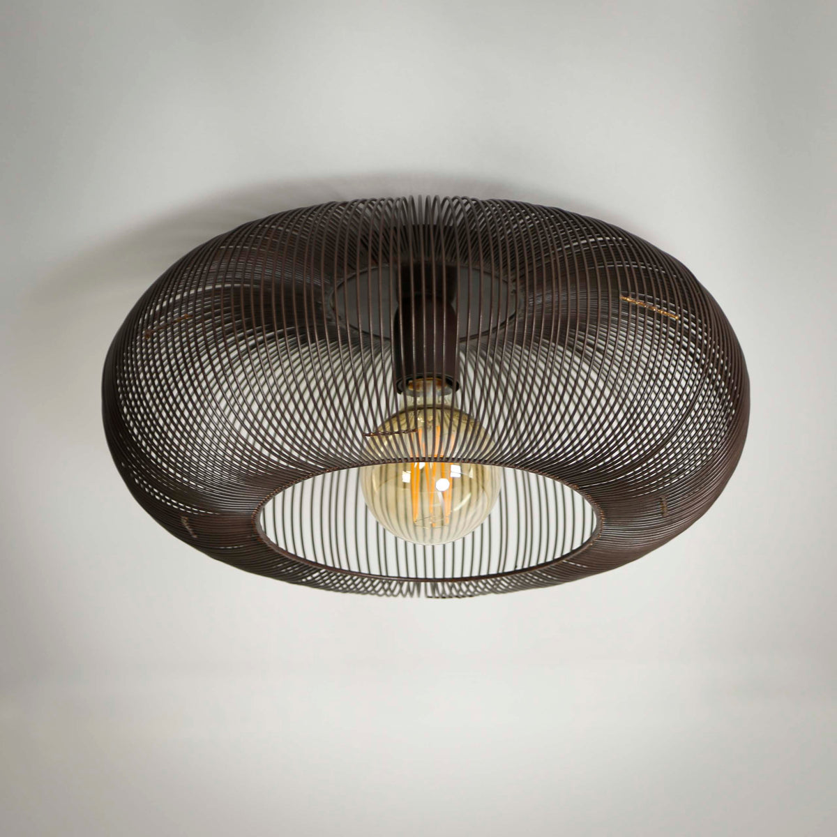 Deckenleuchte – 43×43×20 cm – Schwarznickel | Modell N0529