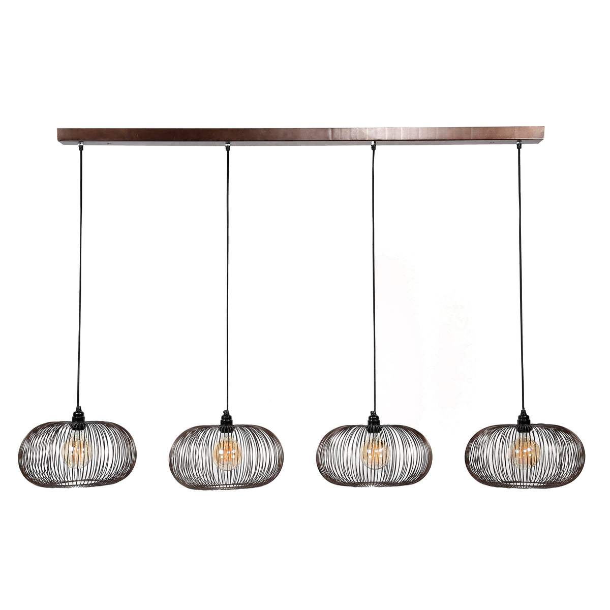 Pendelleuchte – 170×35×150 cm – Schwarznickel | Modell N0532