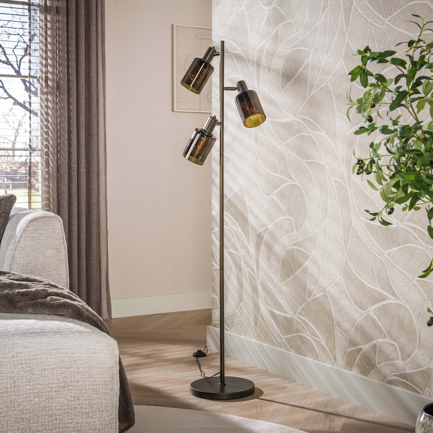 Stehleuchte – 40×40×151 cm – Sienna braun | Modell N0544