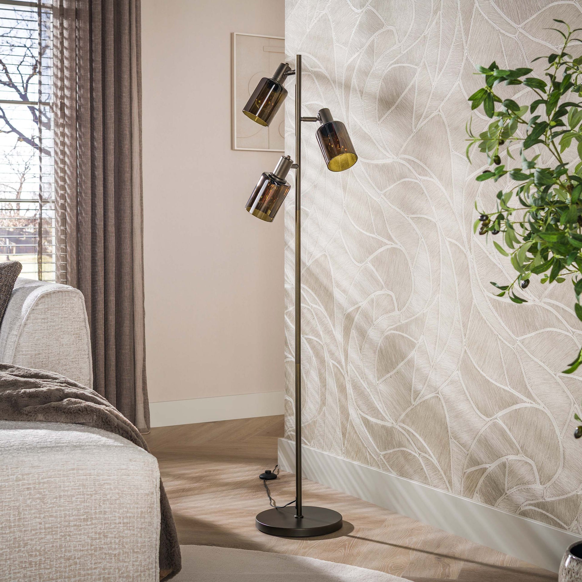 Stehleuchte – 40×40×151 cm – Sienna braun | Modell N0544