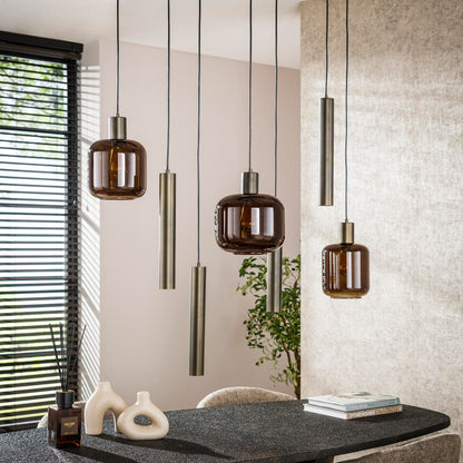 Pendelleuchte – 105×35×150 cm – Sienna braun | Modell N0547
