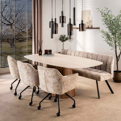 Pendelleuchte – 116×22×150 cm – Beige | Modell N0550