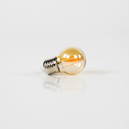 Leuchtmittel – led – 4,5×4,5×7,5 cm – Amberfarbenes Glas | Modell N0555