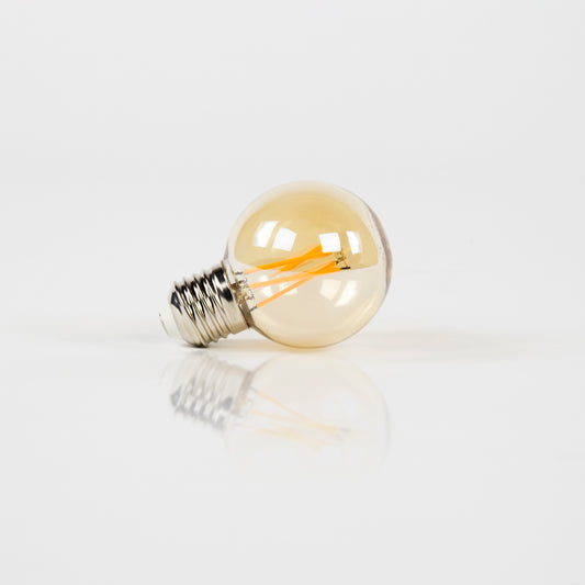 Leuchtmittel – led – 6×6×6 cm – Amberfarbenes Glas | Modell N0556