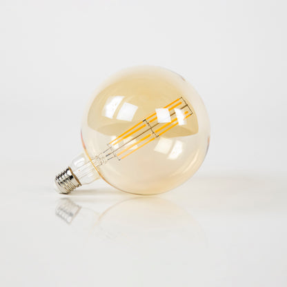 Leuchtmittel – led – 15×15×16 cm – Amberfarbenes Glas | Modell N0561